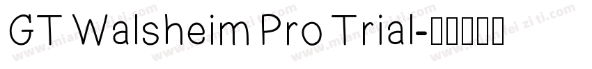GT Walsheim Pro Trial字体转换